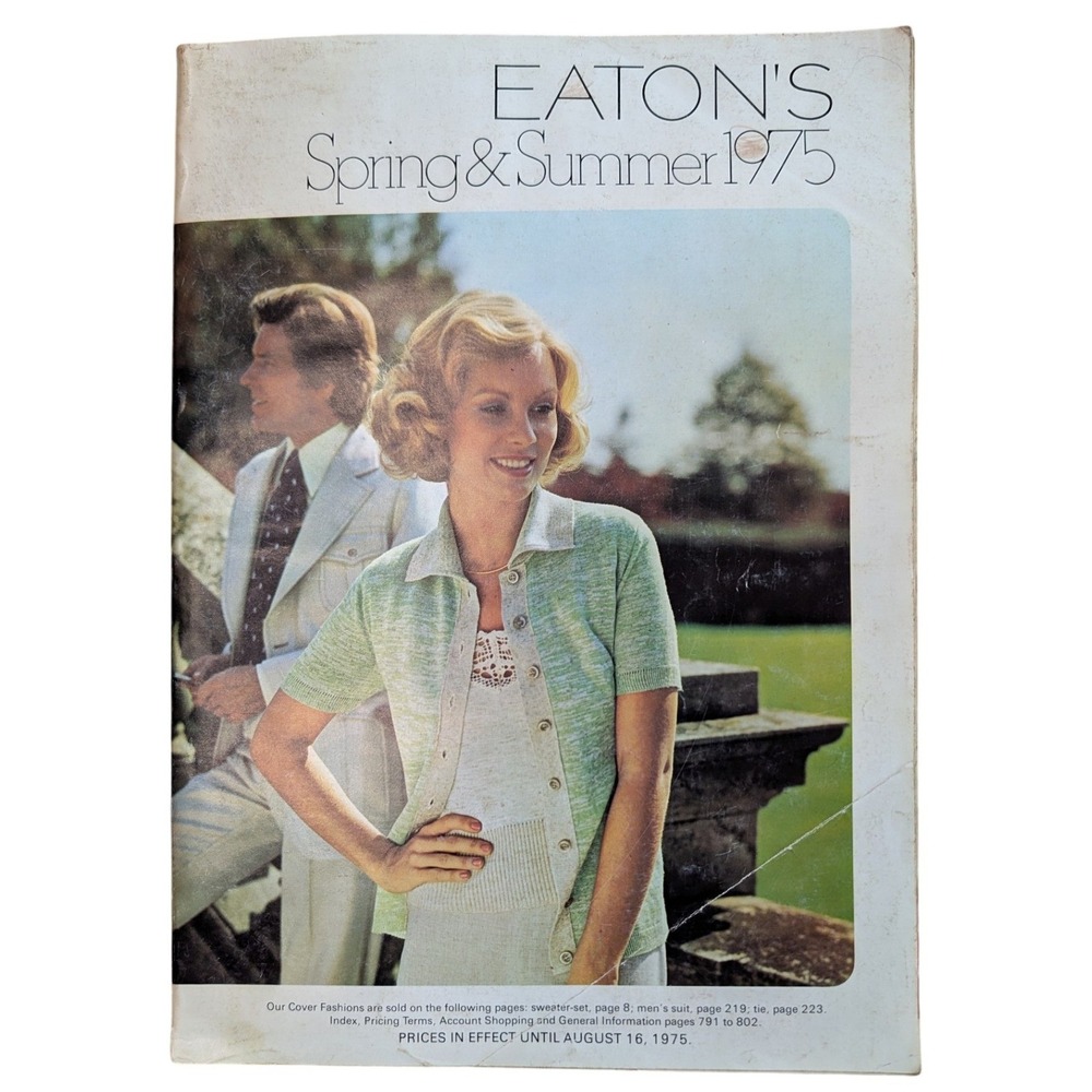 Vintage Eatons Spring and Summer 1975 Catalog Toronto Lee Denims 70s Fashion